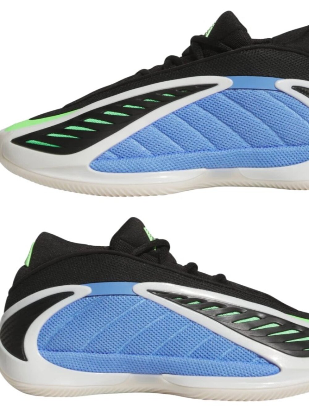 adidas Anthony Edwards 2 GS Kid's Basketball Shoes Blue Lime Black JS3509 NEW